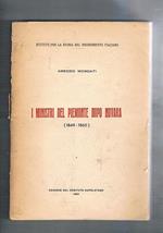 I ministri del Piemonte dopo Novara (1849-1860)