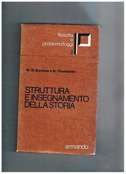 Struttura e insegnamento della storia - copertina