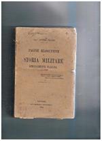 Pagine riassuntive di storia militare specialmente italiana