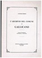 L' archivio del comune di Gallicano. Sezione Preunitaria, introduzione e inventario