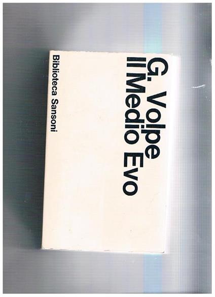 Il Medio Evo - G. Volpe - copertina