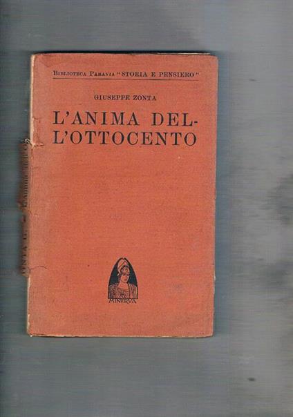 L' anima dell'Ottocento - Giuseppe Zonta - copertina