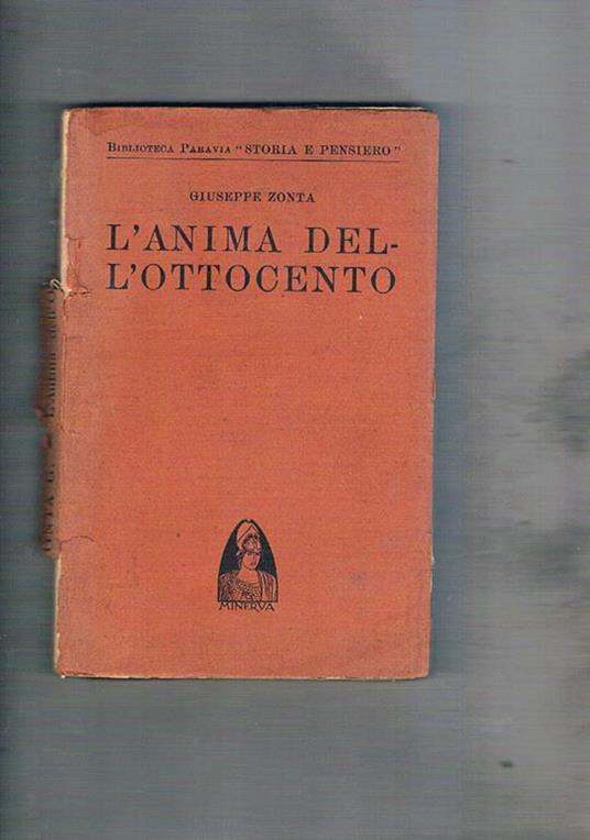 L' anima dell'Ottocento - Giuseppe Zonta - copertina