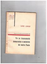 Per un rinnovamento democratico e socialista rapporto al C.C. del Pci del 27-29 sett. 1956