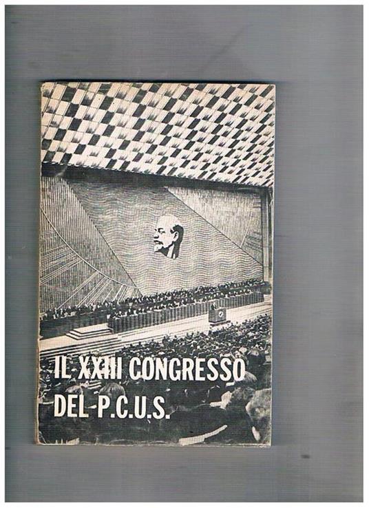 Il XXIII congresso del P.C.U.S - copertina