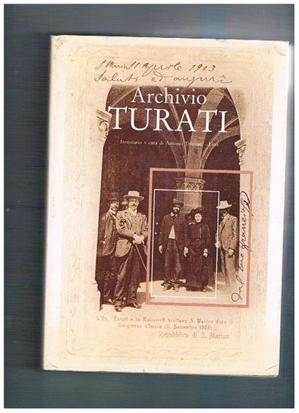 Archivio Turati. Inventario a cura di A. Dentoni-Litta - copertina