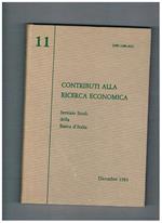 Contributi alla ricerca economica. Servizio studi della Banca d'Italia n° 11