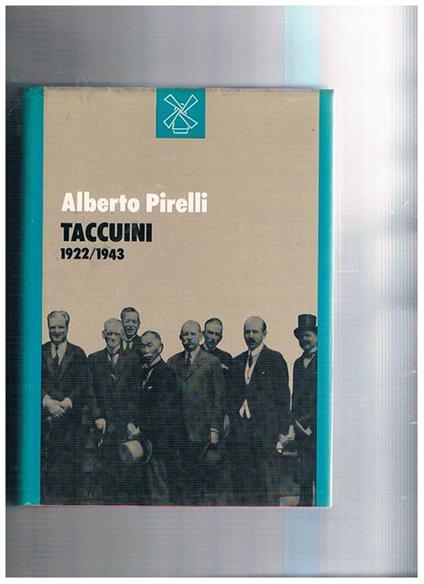 Taccuini 1922-1943 a cura di Donato Barbone - Alberto Pirelli - copertina