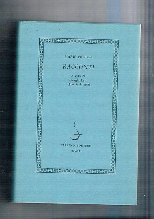 Racconti - Mario Pratesi - copertina