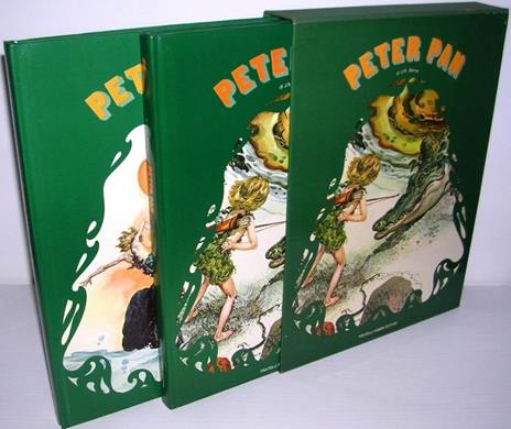 Peter Pan vol. I-II con illustrazioni di Ferri, versione sceneggiata di Silverio Pisu - James M. Barrie - copertina