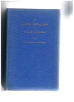 A Critical Bibliography of French Literature. Volume III: The sevententh century