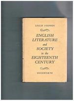 English literature and Society in the eighteenth century