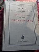 Politica economica parte seconda dell'opera Lezioni di economia applicata