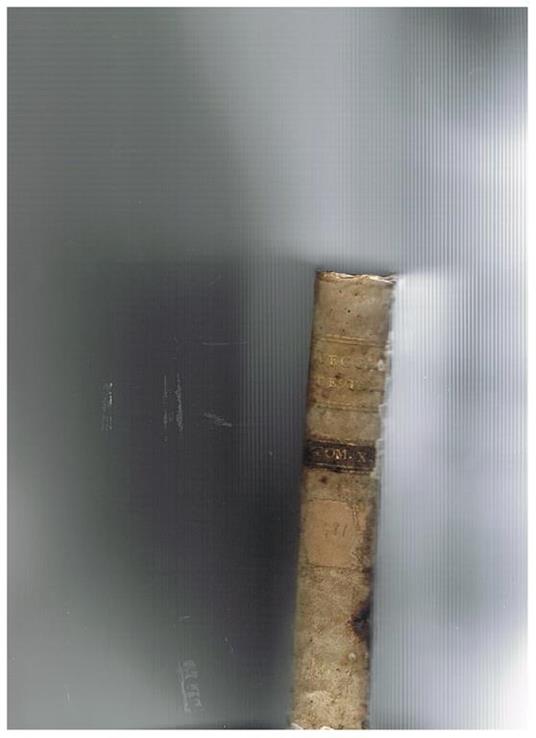 Del Vecchio Testamento secondo la volgata tradotto in lingua volgare e con annotazioni illustrato. Disponibile solo il tomo X° che contiene la prima parte dè salmi - copertina