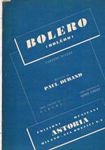 Bolero (canzone bolero), testo originale di Contet H. e in italiano di Pinchi