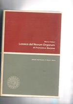 Lessico del Novum Organum di Francesco Bacone. Vol. II° index locorum, lista di frequenza - distribuzione dei lemmi