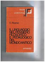 Il linguaggio nel pensiero filosofico e pedagogico del mondo antico
