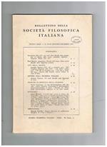 Bollettino della Società Filosofica Italiana, nuova serie - n° 90-.93, gennaio-dicembre 1975. Contiene: Linguistica e filosofia della lingua, alcuni aspetti filosofici della linguistica moderna Gli studi filosofici nella Università di Lecce La crisi dell'