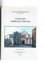 Giornale (1705-1724). Disponiamo del solo vol. I° di due (1705-1711). Introduzione, testo critico e note di Michele Fatica