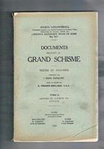 Documents relatifs au grand Schisme. Texte et analyses. Tome I-II° Lettres de Clement VII (1378-1379). Documents relatifs au grand schisme. Analecta vaticano-belgica