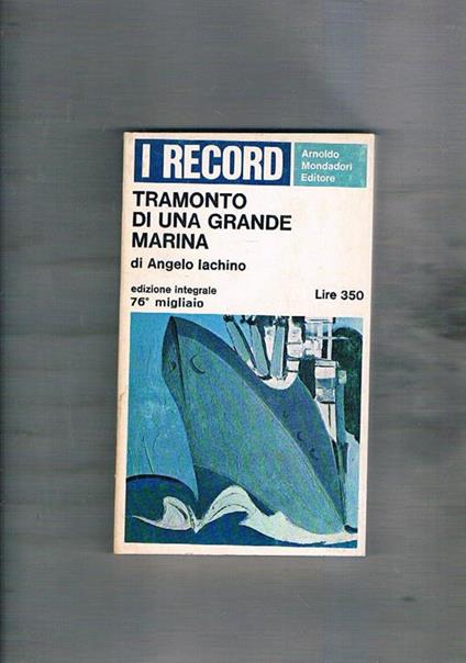 Tramonto di una grande marina - Angelo Jachino - copertina