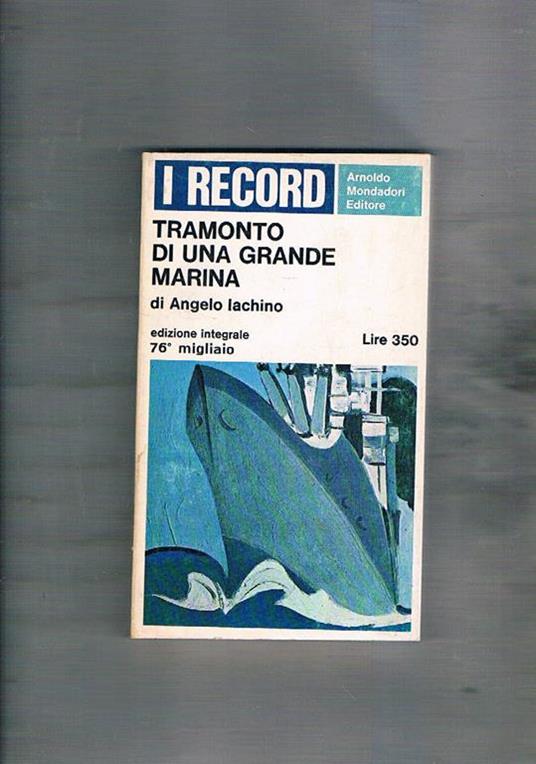 Tramonto di una grande marina - Angelo Jachino - copertina