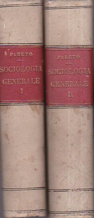 Trattato di sociologia generale. Prima edizione - Vilfredo Pareto - copertina