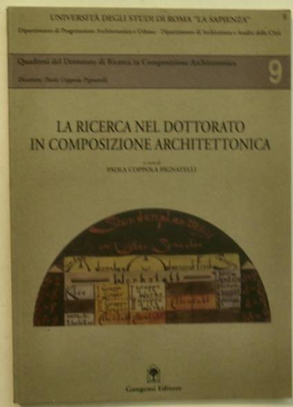 La ricerca nel dottorato in composizione architettonica - copertina