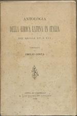 Antologia della lirica latina in Italia nei secoli XV e XVI