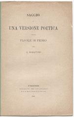 Saggio di una versione poetica delle favole di Fedro