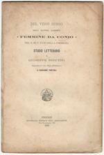Del vero senso della maniera dantesca 