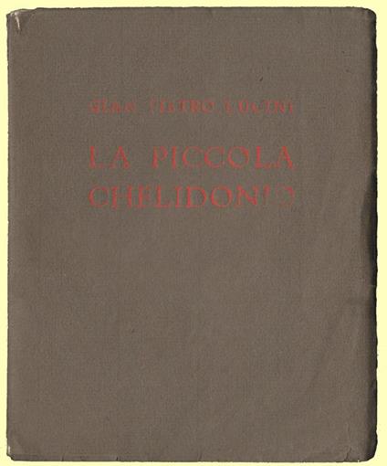 La piccola Chelidonio - G. Pietro Lucini - copertina
