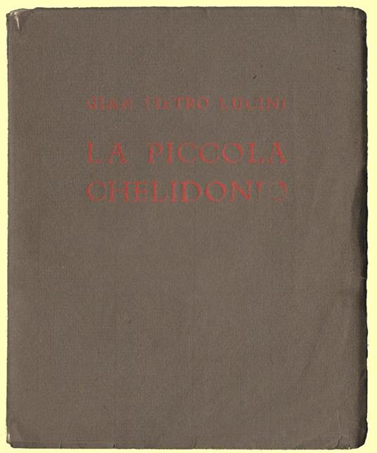 La piccola Chelidonio - G. Pietro Lucini - copertina