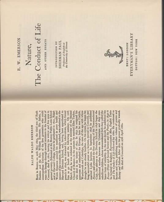 Nature, The Conduct of Life and Other Essays - Ralph W. Emerson - 3