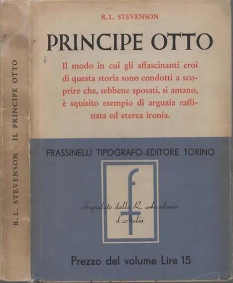 Il principe Otto - Robert Louis Stevenson - copertina