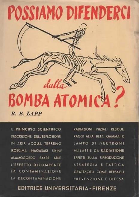 Possiamo difenderci dalla bomba atomica? Traduzione e prefazione di Vittorio Somenzi - copertina