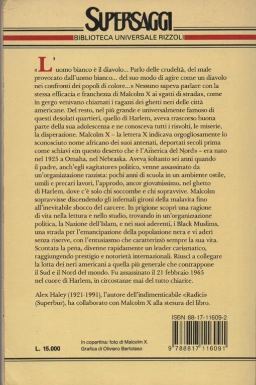 Autobiografia di Malcom X. Traduzione e note di Roberto Giammanco - X. Malcom - 2