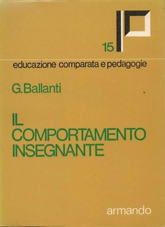 Il comportamento insegnante - Graziella Ballanti - copertina
