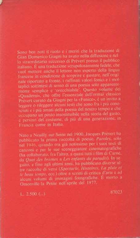 Poesie. Introduzione di Giovanni Raboni - Jacques Prévert - 2