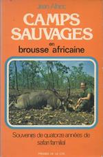 Camps sauvages en brousse africaine