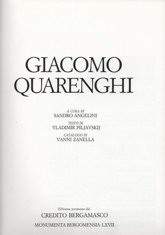 Giacomo Quarenghi - Sandro Angelini - 2