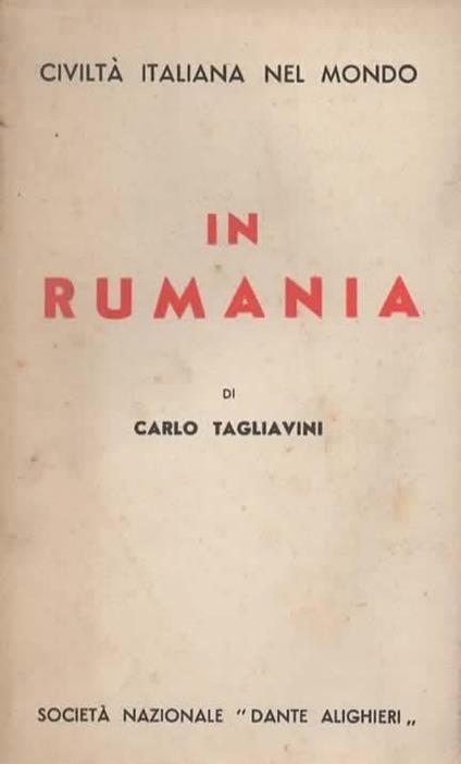In Rumania - Carlo Tagliavini - copertina