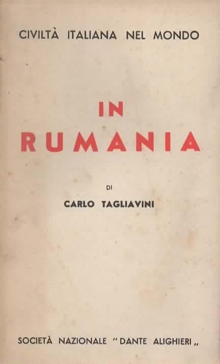 In Rumania - Carlo Tagliavini - copertina
