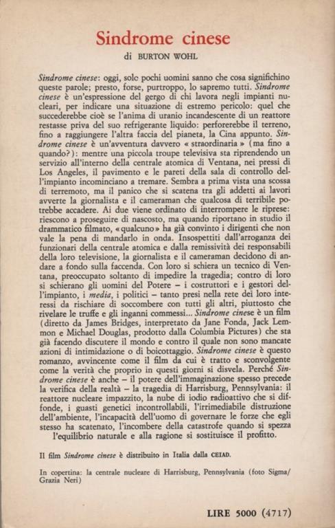 Sindrome cinese. Romanzo. Dalla sceneggiatura di Mike Gray & T. S. Cook e James Bridges - Burton Wohl - 3