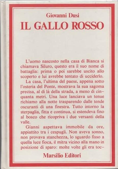 Il gallo rosso - Giovanni Dusi - copertina