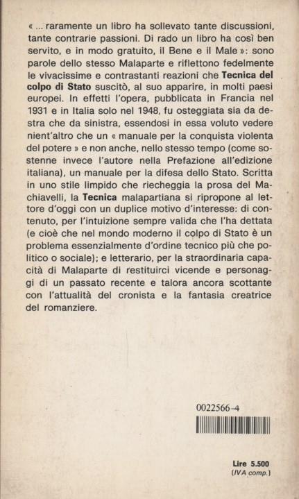 Tecnica del colpo di stato. A cura di Luigi Martellini - Curzio Malaparte - 2