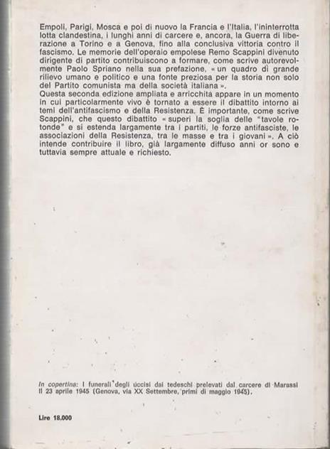 Da Empoli a Genova (1945). Prefazione di Paolo Spriano - Remo Scappini - 2