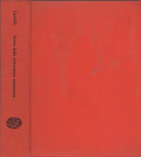 Storia della letteratura americana - Marcus Cunliffe - copertina
