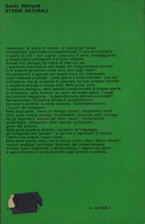 Storie Naturali - Danilo Mainardi - 2