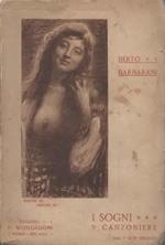 I sogni. Copertina di Angelo dall'Oca Bianca e note dell'autore